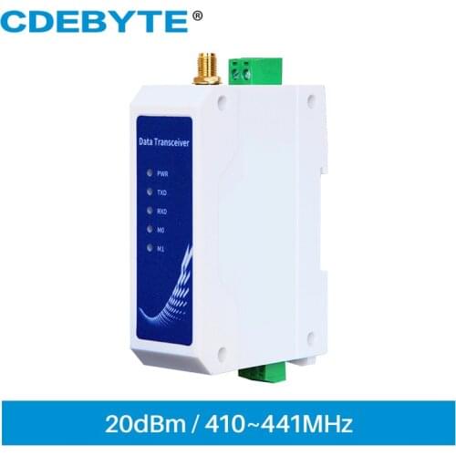 LoRa SX1278 Modbus Modem 433Mhz RS485 20dBm 3km Anti-interference Wireless Radio Station CDEBYTE E95-DTU(433L20P-485)