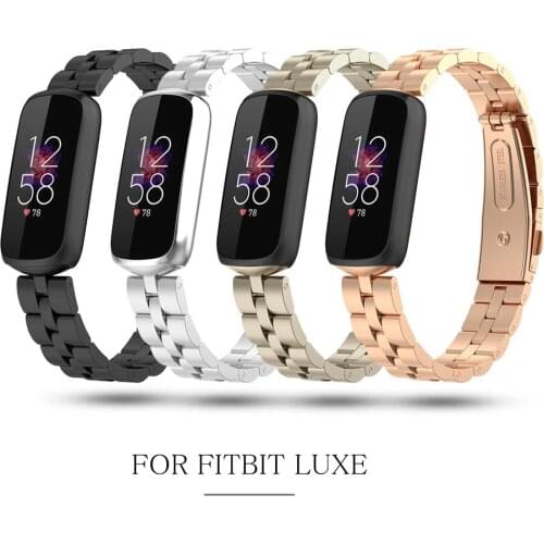 Metal Strap For Fitbit Luxe Watch Band For Fitbit Luxe Stainless Steel Bracelet Loop Smart Watch Accessories Adjustable Belt