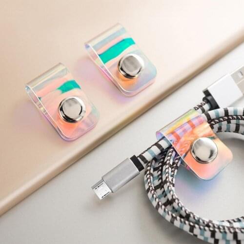 Reusable Buckle Design Home Office Travel Cable Winder Organizer Management Device