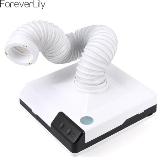 60W Strong Nail Dust Collector Suction Dust Cleaner Retractable Elbow Design Fan Vacuum Cleaner Nail Manicure Dust Collector