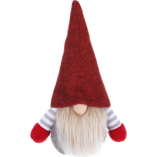 Soft Plush Tree Pendant Cute Gift Party Home Decor Props Nordic New Year Gnome Christmas Faceless Doll Office Hanging Ornament