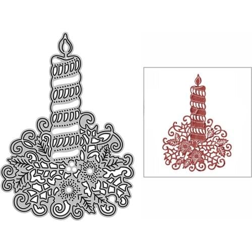 New Floral Leaf Candle Craft Embossing Mold 2021 Metal Cutting Dies for DIY Decorative Scrapbooking Album Card Making No Stamps