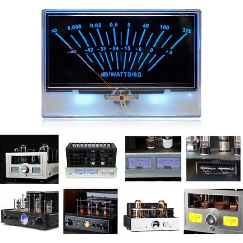 P-134 Pointer VU Meter Head Chassis HIFI Power Amplifier DB Sound Level Meter with Backlight Power Amplifier Board