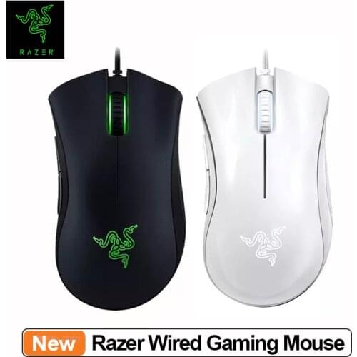 Razer DeathAdder Essential Wired Gaming Mouse Mice 6400DPI Optical Sensor 5 Independently Buttons For Laptop Computer Mouse