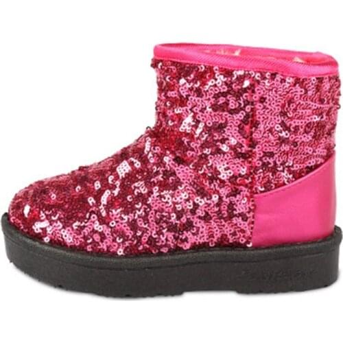 GirlS Boots Winter 2020 Shoe Kids For Baby Girl Snow Boots Child Winter Warm Plush Fashion Sequins Boots 1 2 3 4 5 6 Years