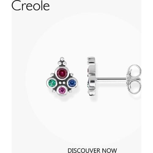 Stud Earring Royal Stone Trendy Gift For Women High Quality Earring Europe Style 925 Sterling Silver Fashion Jewelry