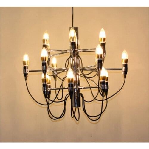 Nordic retro living room chandeliers simple restaurant pendant lamp hotel villa exhibition hall art chandelier