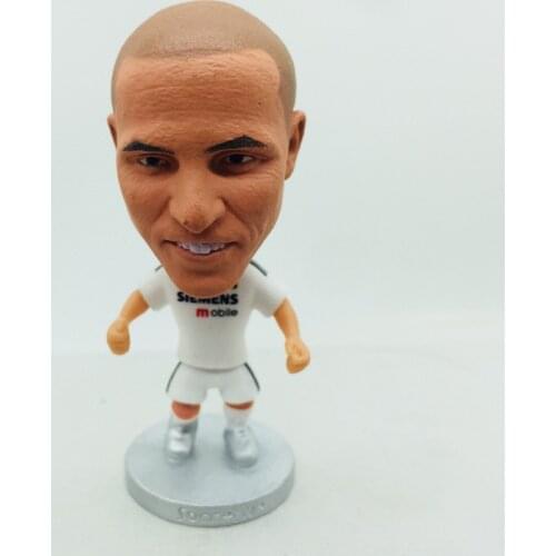Soccerwe 2.55" Height Soccer Doll 3# Carlos Figures White Kit 2005
