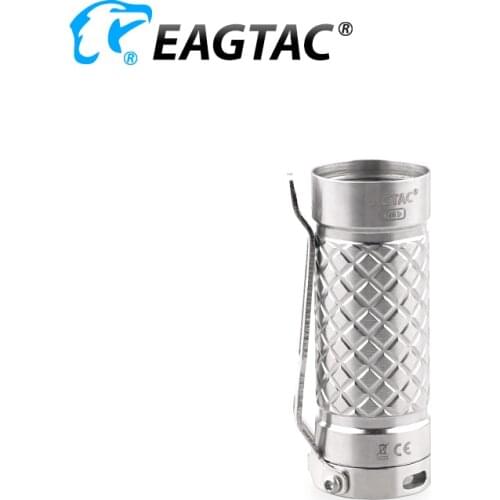 EAGTAC Battery Tube with Tailcap Switch Clip for Titanium LED Flashlight D3A TI D3C TI