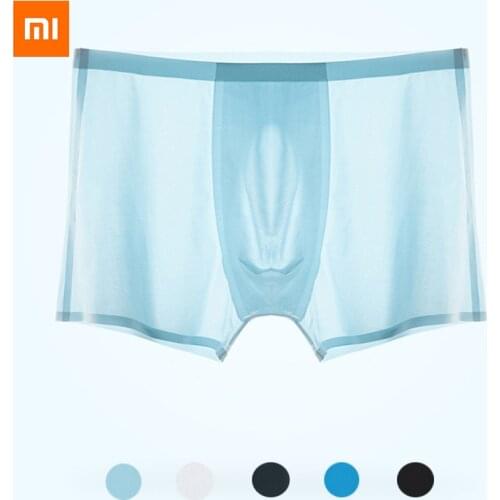 Newest Xiaomi Cotton Smith Modal Comfortable Boxer Briefs 5 Color Air sense underwear men underwear boxer briefs underpants