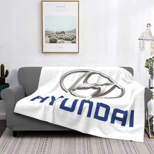 Hyundai Logo Top Quality Comfortable Bed Sofa Soft Blanket