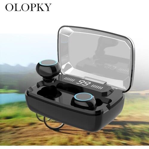 V5.0 Wireless Bluetooth Earphone For IOS Android HD Stereo Headphone Sports Waterproof Headset With 3500mAh Battery Charge Case