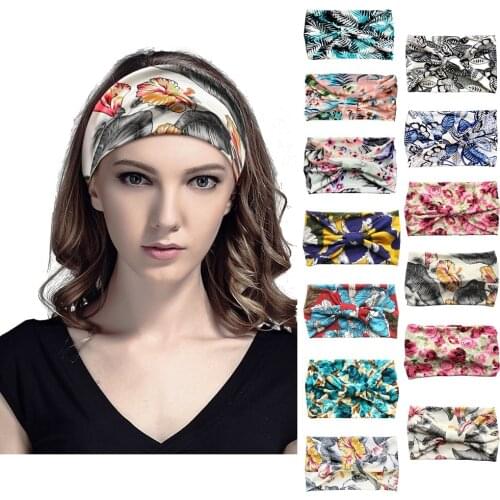 Women Headpiece Stretch 2020 Turban Hair Accessories Headwear Yoga Run Bandage Hair Bands Headbands Wide Headwrap