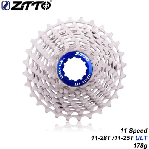 ZTTO New Ultimate 11 Speed Cassette 11-28T ULT 11-25T 11 Speed Road bike Freewheel Red Cassette Bicycle durable Sprocket DA 9100