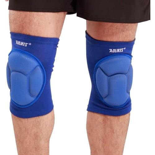 1 pair Men Knee Pads Support Outdoor Thickening Football Volleyball Extreme Sport knee pads brace support Cycling Knee Protector