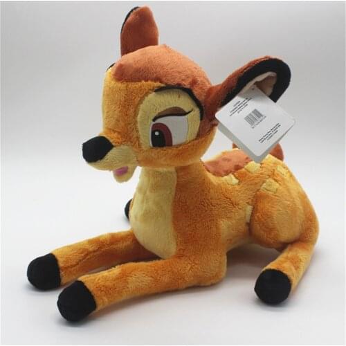 1piece 35cm Lovely Anime Cartoon Little Deer Bambi Soft Stuffed Plush Toy Dolls For Christmas Gift
