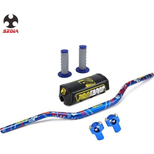 28mm Motorcycle CNC 1-1/8" Fat Bar Handlebar Grips Pads For Husqvarna TC FC TE FE 125 150 200 250 300 350 400 450 501 2014-2021