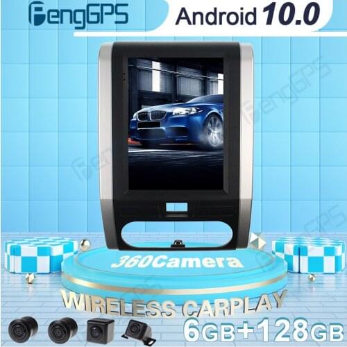 360 Camera Car DVD Player GPS Navigation For Nissan X-Trail MX6 2008-2012 Tesla Style Android Radio Car Stereo Carplay Headunit