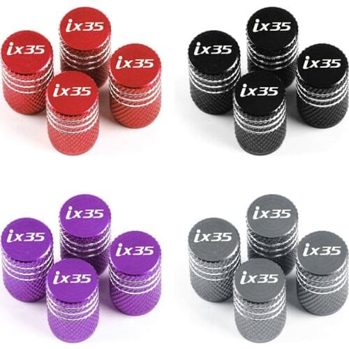 4pcs Aluminum Wheel Tire Valve Caps Stem Case For hyundai ix35 Car Accessories