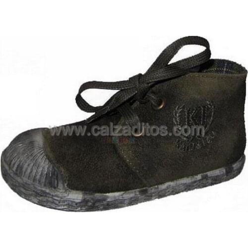 Kaki serraje boy boots (green). Dyed Kaid & Izos skin and sole