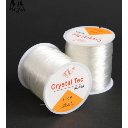 100M/Roll Plastic Crystal Tec Korea DIY Beading Stretch Cords Elastic Line Jewelry Making Supply Wire String jewelry thread