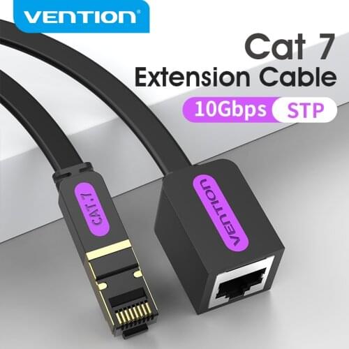 Vention Cat7 Ethernet Extension Cable RJ45 Cat7/Cat6 Ethernet Extender Cable Adapter for PC Laptop Router Modem Cable Ethernet