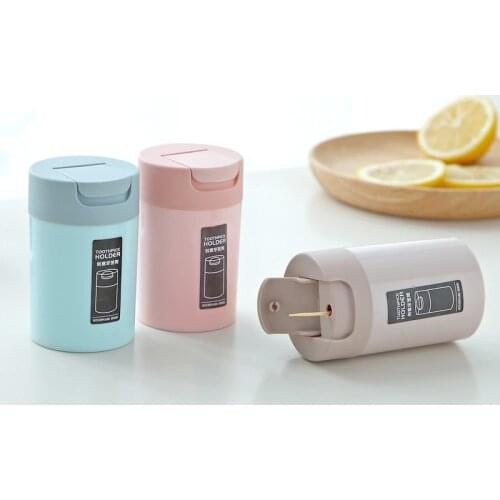 Creative Toothpick Holder Home Living Room Dining Table Household Flip Portable Toothpick Storage Box