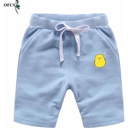 Hot Sale OFCS Baby Girl Shorts Trousers Childrens Cotton Sports Kids Beach Loose Shorts Kids Boys Short Motion Pants 2-12 Year
