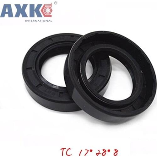 Shaft Oil Seal TC-17*28*8 Rubber Covered Double Lip With Garter Spring/Size:17mm*28mm*8mm/20pcs