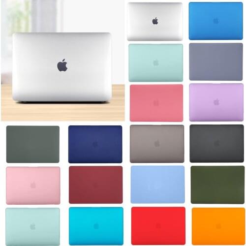 Frosted solid color Rubberized Hard Case Cover Shell for Apple Macbook New Pro 13 15 Touch Bar A2159 A1990 For New AIr13 A1932