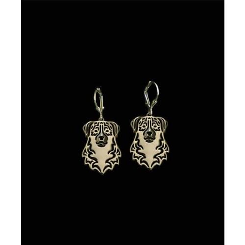 Fashion Hollow Pet Australian Shepherd Drop Earrings Pet Dog Earrings for women charm Christmas gift jewelry gold silver