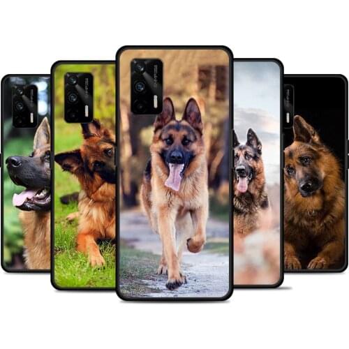 German Shepherd Dog For Realme 8 GT Neo Flash Edition Explorer Master Q3 Pro Narzo30 C21 C20 C11 C20A C21Y Phone Case