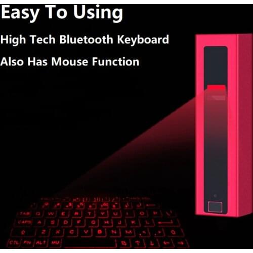 New Voice Broadcast Bluetooth Virtual Laser Keyboard Wireless Projection With Mouse Function Suitable For PC Phone IPad Laptop