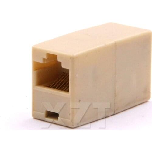 Newest 10pcs RJ45 Cat5 8P8C Socket Connector Coupler For Extension Broadband Ethernet Network LAN Cable Joiner Extender Plug