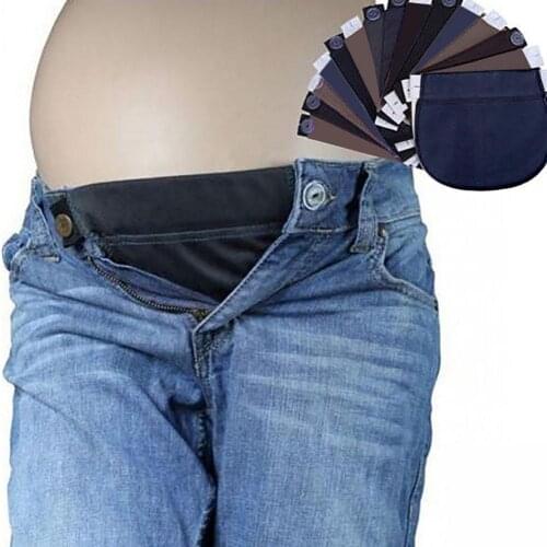 Maternity Pregnant Women Waistband Belt Adjustable Elastic Pants Waist Extender