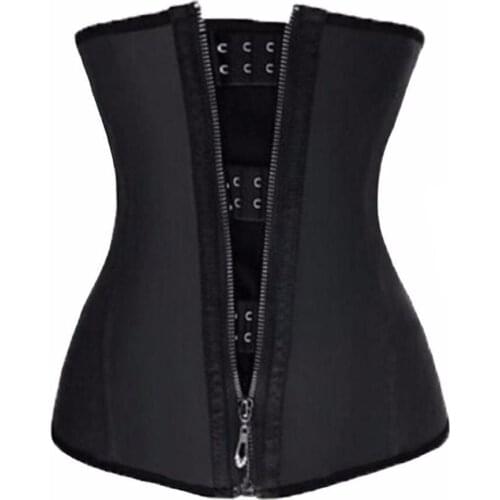 Waist Trainer Belt Underwear Body Shaper Breathable Women Corsets with Zipper Hot Shapers Cincher Corset Top Slimming Belt