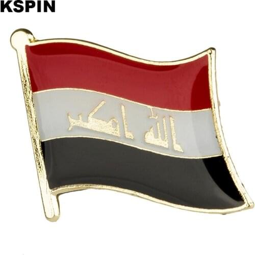 Iraq flag pin lapel pin badge 10pcs a lot Brooch Icons KS-0202