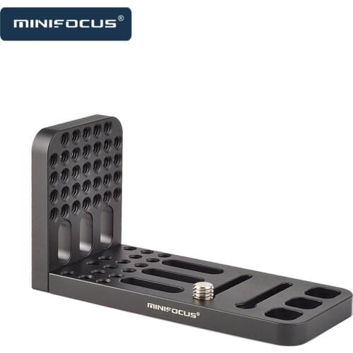 Universal L-Shape Bracket Plate Holder Tripod Accessory Bracket for Video Recording for Canon Sony Nikon Cameras DSLR Gimbal