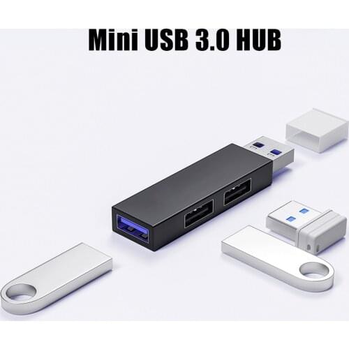 USB 3.0 HUB Adapter Extender Mini Splitter 3 Ports for PC Laptop Macbook Mobile Phone High Speed U Disk Card Reader Hard Disk