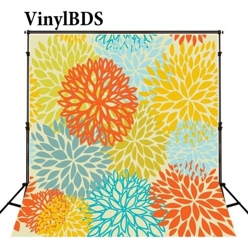 VinylBDS Photography Backdrops Spherical Flower Baby Studio Color Wall Background For Photos