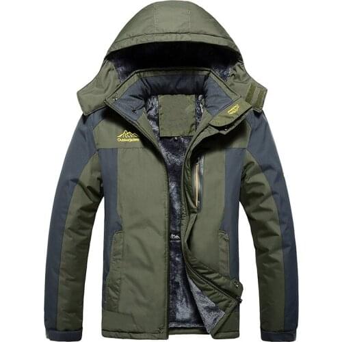 High Quality Mens Winter Jacket Casual Thicker Fleece Windproof Warm Parkas Jackets Coat Plus size Wadded Jacket Clothing L-9XL