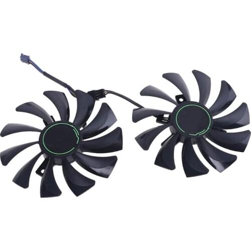 1 Pair HA9010H12F-Z 4Pin Cooler Fan Replacement for MSI GTX 1060 1660Ti RTX 2060