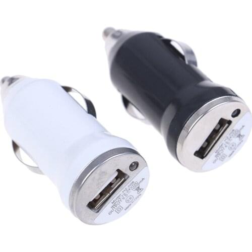 1pc USB Car Charger Bullet Head USB Car Charger Fast Charge Universal Power Charging Adapter Socket