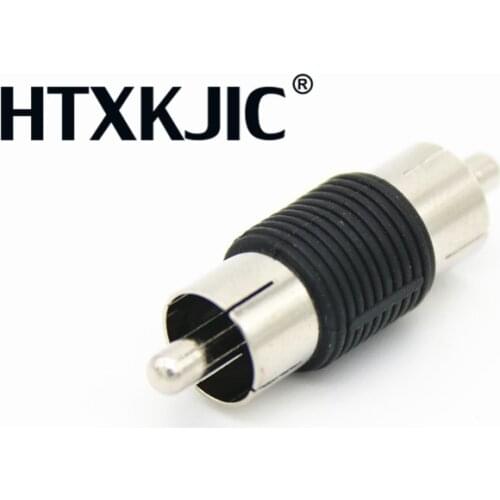 10pcs RCA male to RCA male jack adapter AV adapter for cctv camera Drop shipping