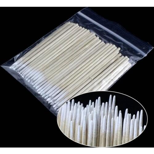 100PCs Cotton Swab Buds Sticks Mini Pointed Head Wooden Cotton Swab Tip For Medical Cure Health Make Up Cosmetic Tool