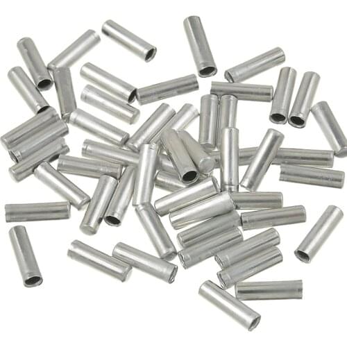 100 PCS Silver Color Wholesale Bicycle Bike Shifter Brake Cable Tips Caps End Crimp Tool Accessories