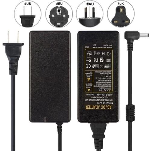 12V 8A Power Adapter Supply AC 220V To DC 12 Volt Lighting Transformer Driver Power Adapter Charger For 5050 RGB LED Strip CCTV