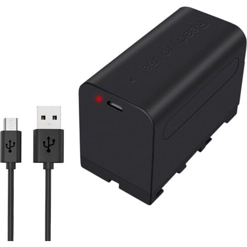 PALO 2PC 5200mAH NP-F750 NP-F770 Li-ion Camera Battery for Sony NP F770 F750 QM91D CCD-RV100 TRU47E CCD-TRV615 MVC-FD73