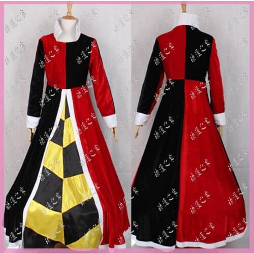 Anime Alice cosplay costume Red Queen Dress Gothic Formal Dresses