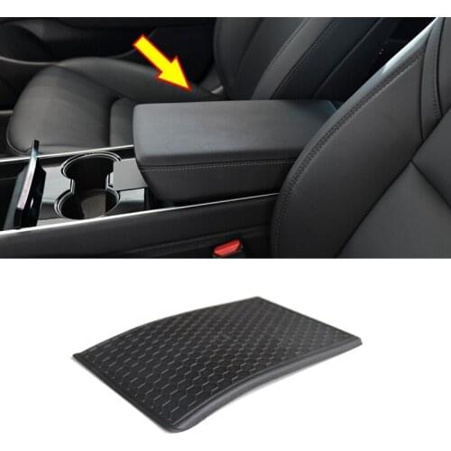 Car Armrest Box Card Holder Pad Anti Slip Mat for Tesla Model 3 Y 2017-2021 Accessories